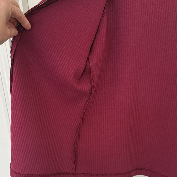 Grey State Deep Red Ribbed Jacket - Picture 7 of 13